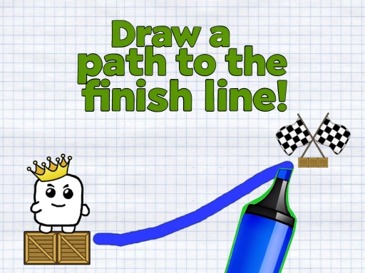 Draw a path to the finish line! Cover
